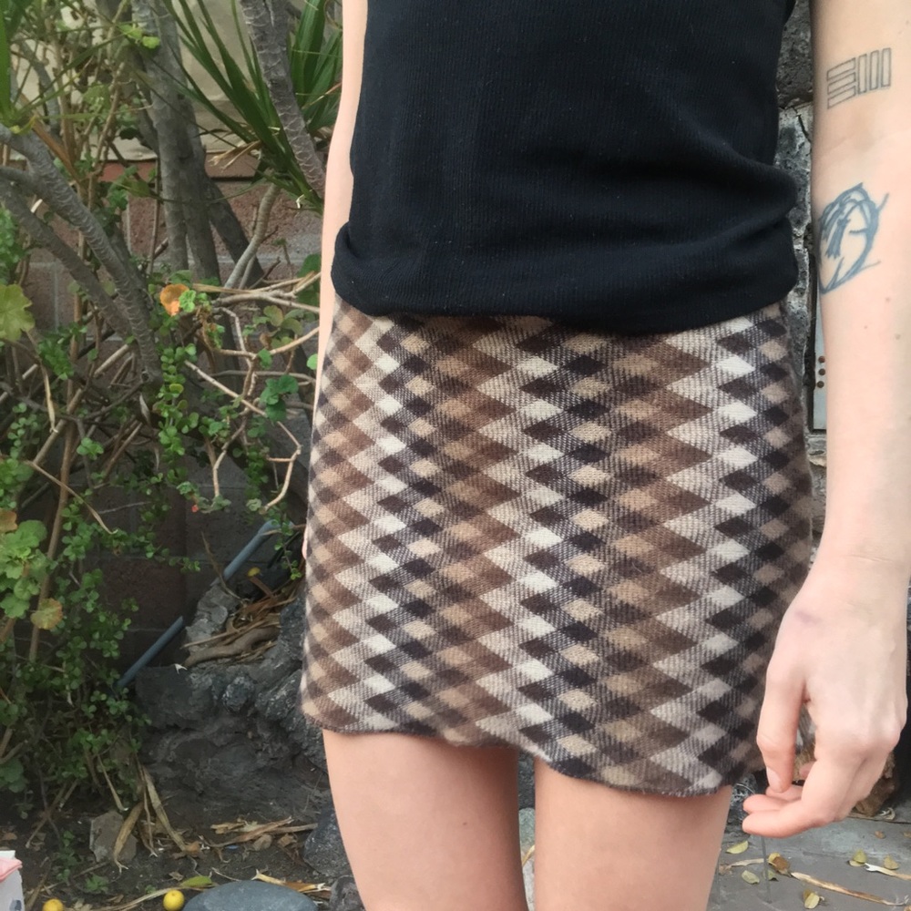 Vintage 90s plaid skirt